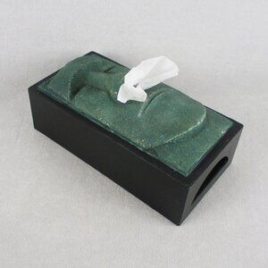 Tiki Tissue Box Cover Moai Rapa Nui Easter Island Faux Stone Statue